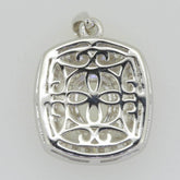 14K White Gold Semi Mount Pendant Setting Oval OV 8X6mm PJC16140P14KW - Syzjewelry